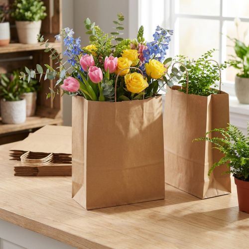 Papiertragetaschen Papiertaschen Geschenktaschen 33,5x14cm 50 St | Floristik24.de