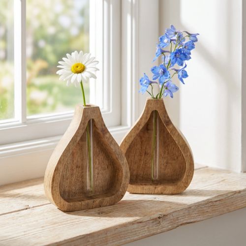 Minivase Glas Reagenzglas Klar