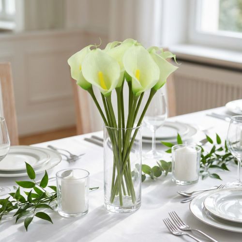 Mini Calla künstlich weiß L 28cm 12 St | Floristik24.de
