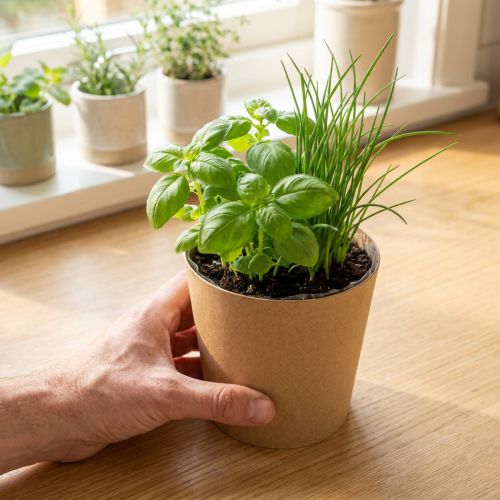 Töpfe zum Beflanzen, Blumentopf, Pflanztopf Natur Ø11cm H10cm 6St | Floristik24.de