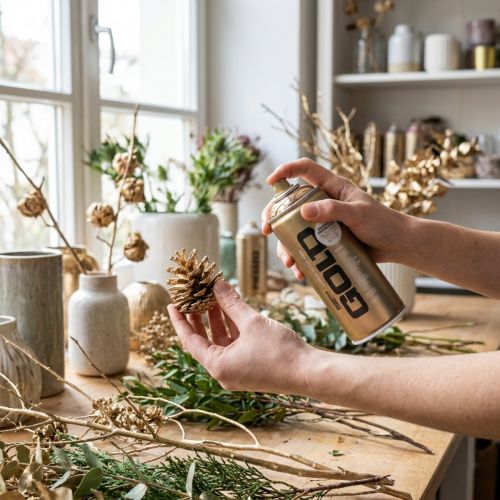 Artikel Farbspray Kupfer Chrom Effekt für kreative Projekte Montana Cans 400ml