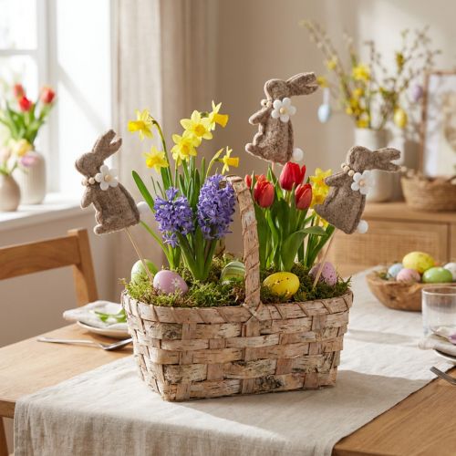 Artikel Osterhase Deko Figur für frühlingshafte Dekorationen und saisonale Akzente 42cm 8St
