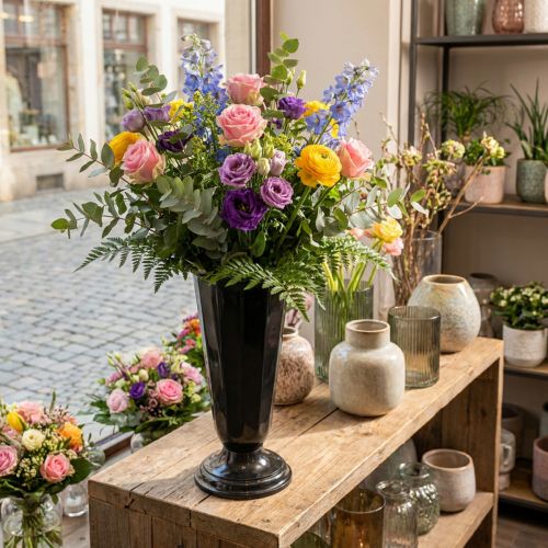 Einstellvase Szwed Schwarz Ø19cm | Floristik24.de