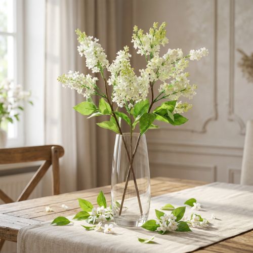 Fliederzweig Weiß 84cm | Floristik24.de