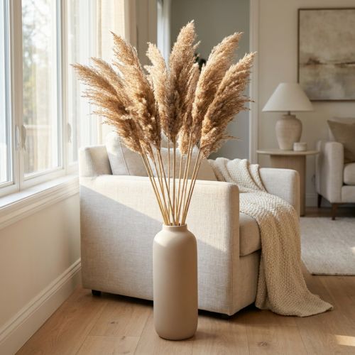 Trockengras Riedgras Natur 75cm Trockenblumen 10 St