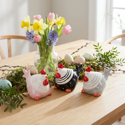 Deko Hühner Osterdeko Figuren Henne 8,5cm 3 St | Floristik24.de