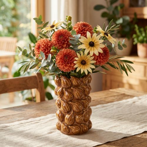 Blumenvase Vase Keramik Vase mediterran Ø14cm H22,5cm | Floristik24.de