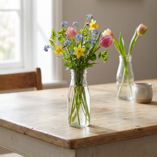 Flaschen Deko Glasflasche Vase aus Glas Ø7,5cm H19cm | Floristik24.de