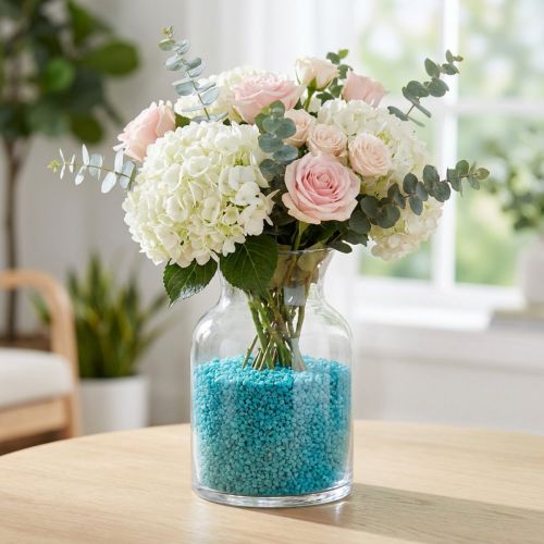 Dekogranulat Türkis Dekosteine 2mm - 3mm 2kg | Floristik24.de
