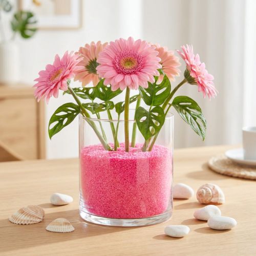 Dekosand Neonpink 0,5mm 1kg für kreative Projekte