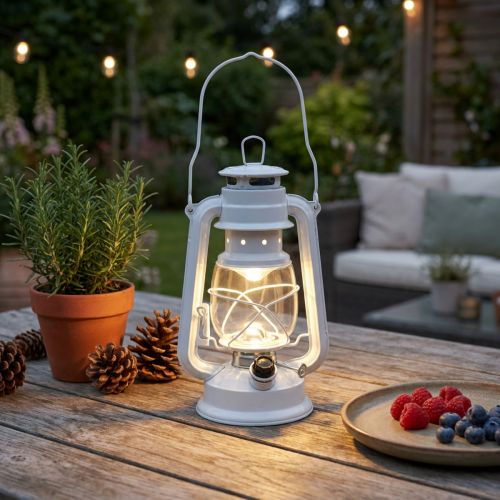 LED-Laterne dimmbar Warmweiß 24,5cm mit 15 Lampen | Floristik24.de