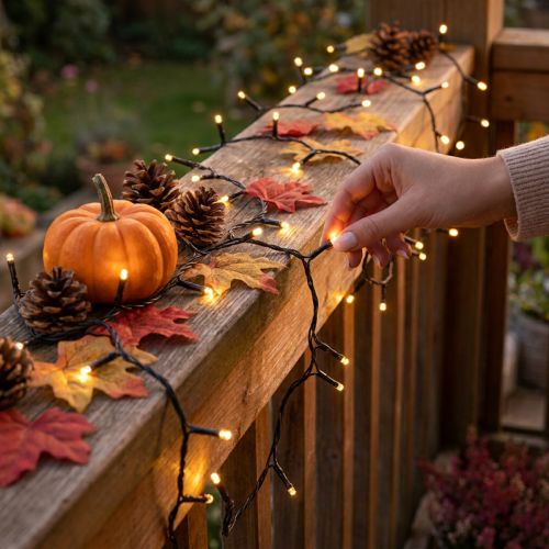 LED Reislichterkette 80 LED Girlande für außen Warmweiß 6m | Floristik24.de