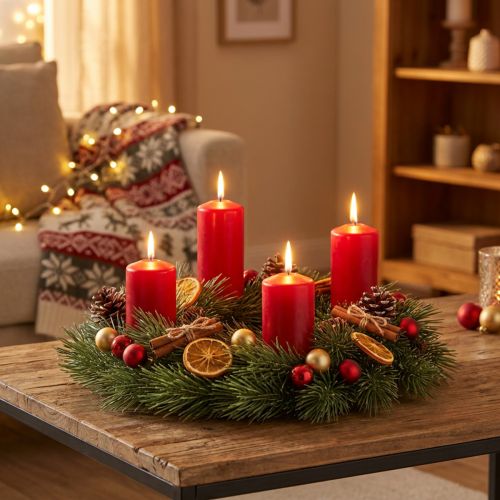 Kiefernkranz Künstlich 30 cm Weihnachtsdeko Tannengrün