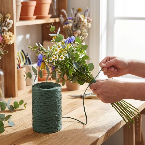 Artikel Papierdraht Bindedraht Grün Papierbindedraht 0,4mm 205m