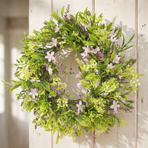 Blumenkranz Künstlich Lavendel Bachblüten Lila Ø33cm | Floristik24.de