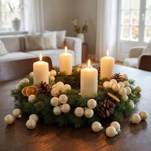 Mini Weihnachtskugeln Creme Mix Matt/Glanz Ø25mm 140St | Floristik24.de