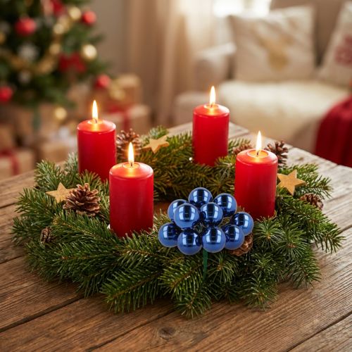 Artikel Mini Weihnachtskugeln am Draht Spiegelbeeren 20mm 140St