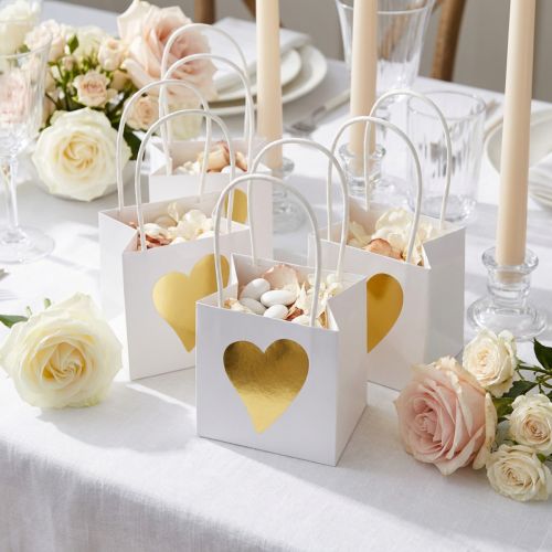 Geschenktüten mit Henkeln Weiß