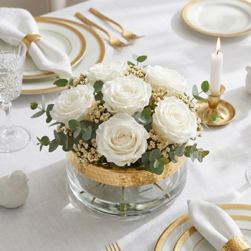 Infinity Rosen Groß Ø5,5-6cm Weiß 6 St | Floristik24.de