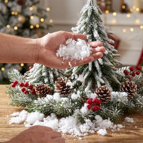 Künstlicher Schnee Weiß 200g für Weihnachtsdeko