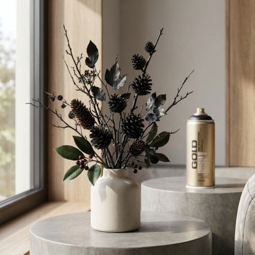 Artikel Sprühlack Schwarz Montana Gold Sprühfarben Acryl 400ml