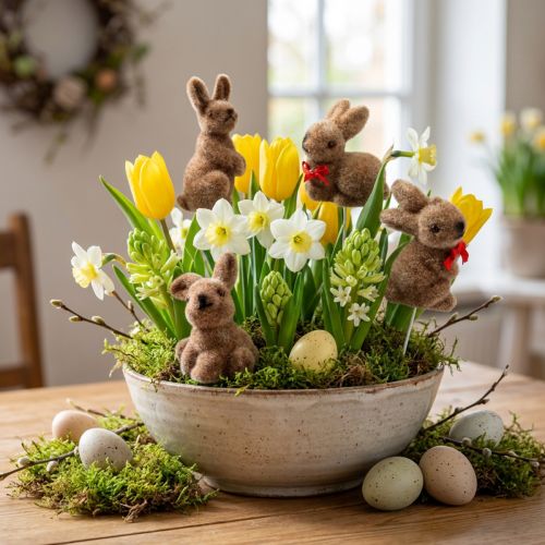 Osterhasen am Draht, sortiert, 5cm - 7cm 20 St | Floristik24.de