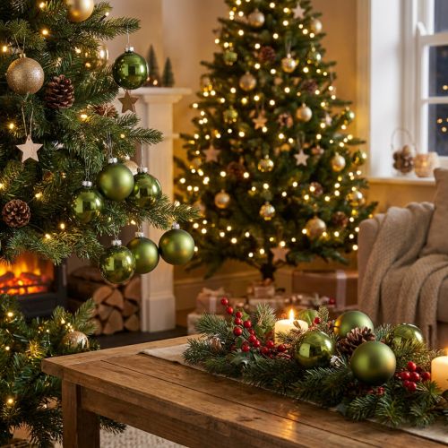 Weihnachtskugeln aus Glas Grün-Mix Ø6cm 24 St | Floristik24.de