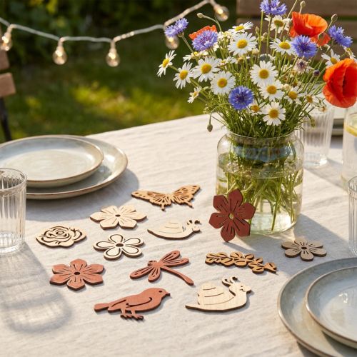 Streudeko Blumen Tiere Mix Sommerdeko B3–4cm 72 St | Floristik24.de