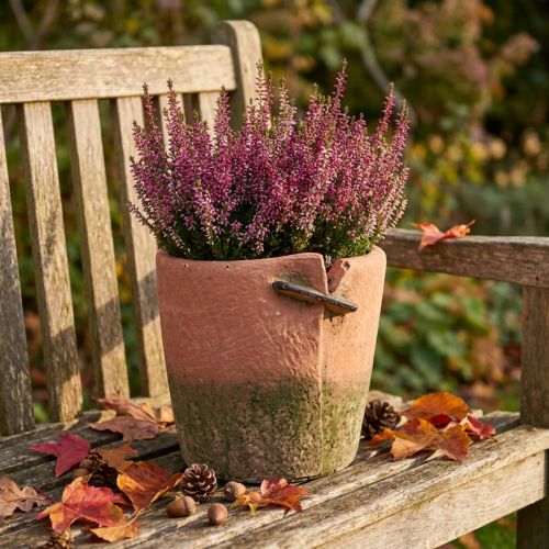 Beton Blumentopf Übertopf Terracotta Topf Ø18cm H17cm | Floristik24.de