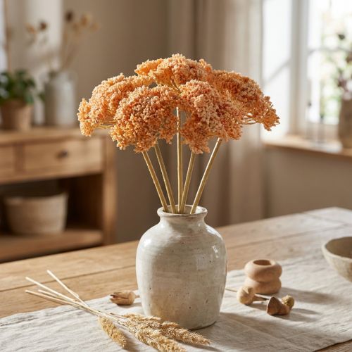 Schafgarbe Künstlich Kunstblumen Orange 50cm 5St im Bund | Floristik24.de