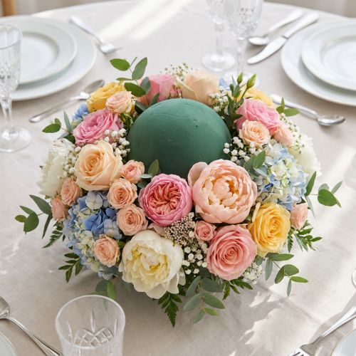 Steckschaum Kugel Grün Ø20cm für Blumengestecke