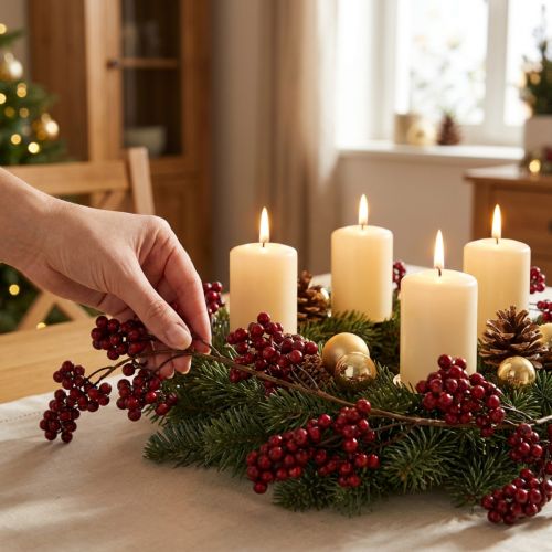 Beerengirlande Rot 180cm Weihnachtsdeko