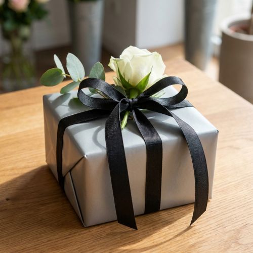 Dekoband Geschenkband Schwarz Band Webkante 15mm 3m 10 St | Floristik24.de