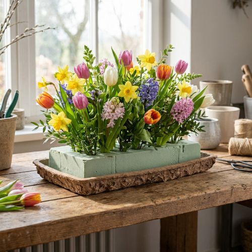 Oasis Biolit Unterlage für Steckschaum-Ziegel 25×14×2cm, 11 Stück - Nachhaltige Blumengestecke Floristik Zubehör | Floristik24.de