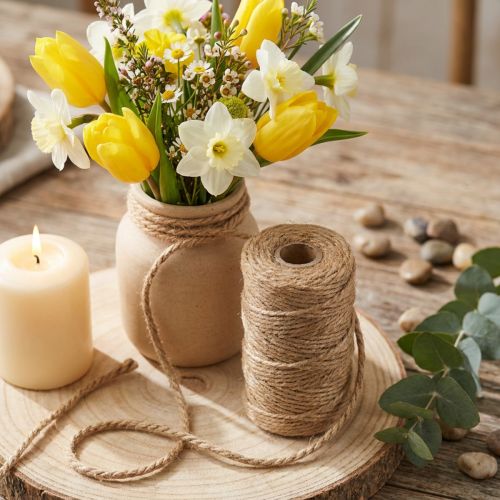 Jute Kordel Natur Ø8mm 7m | Floristik24.de