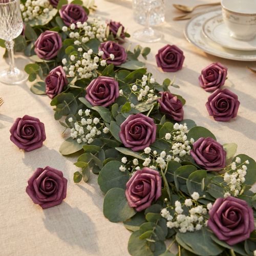 Foam-Rose Ø3,5cm Mauve 48 St | Floristik24.de