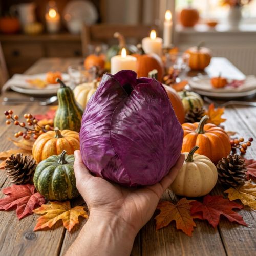 Rotkohl künstlich Real-Touch Ø12cm | Floristik24.de