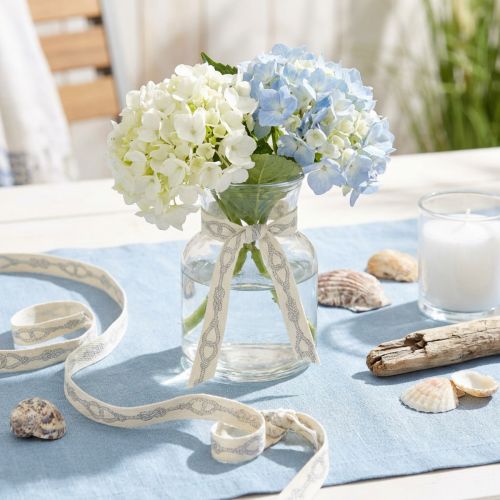 Dekoband maritim Baumwollband Creme Taue 15mm 20m | Floristik24.de