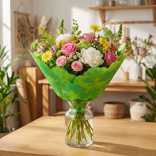Rondella-Manschetten Ø48cm Apfelgrün 50St | Floristik24.de