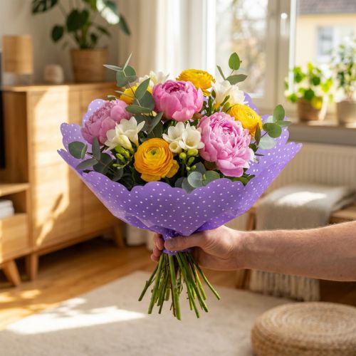 Rondella-Manschette Lila Ø48cm 50St | Floristik24.de