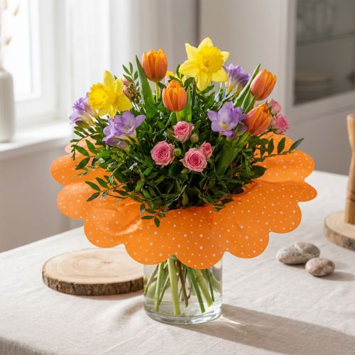 Rondella-Manschette Orange Ø48cm 50St | Floristik24.de
