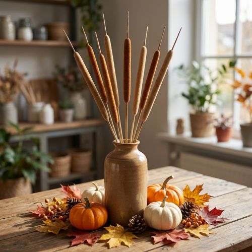 Schilfkolben Mix Natur Deko Schilf 70cm 100 St | Floristik24.de