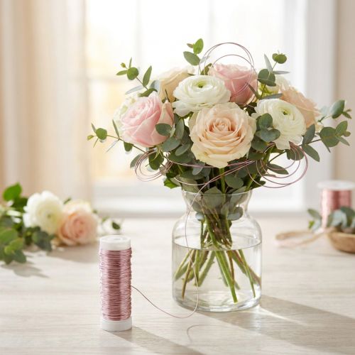 Dekolackdraht Ø0,30mm 30g/50m Rosa | Floristik24.de