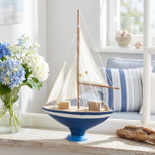 Artikel Segelboot Deko für einzigartigen Charakter und maritimen Charme in der Wohnung 54cm