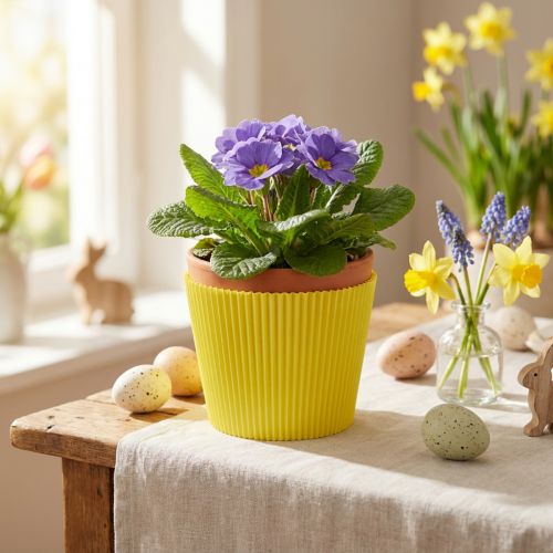 Plisseemanschetten Gelb 18,5cm 100 St. | Floristik24.de