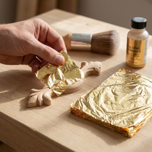 Blattmetall 16x16cm Gold 100 Blätter für Vergoldung und Deko | Floristik24.de