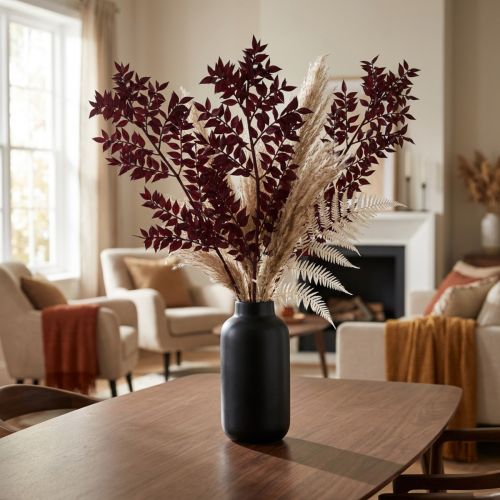 Artikel Ruscus Rot Deko Zweige getrocknet Dunkelrot 75-95cm 1kg