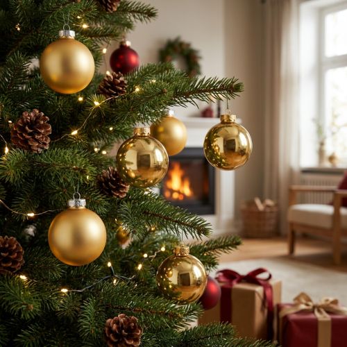 Weihnachtskugel Glas Ø6cm Gold Mix 24 St | Floristik24.de