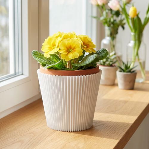 Plisseemanschetten Weiß 8,5cm 100 St | Floristik24.de