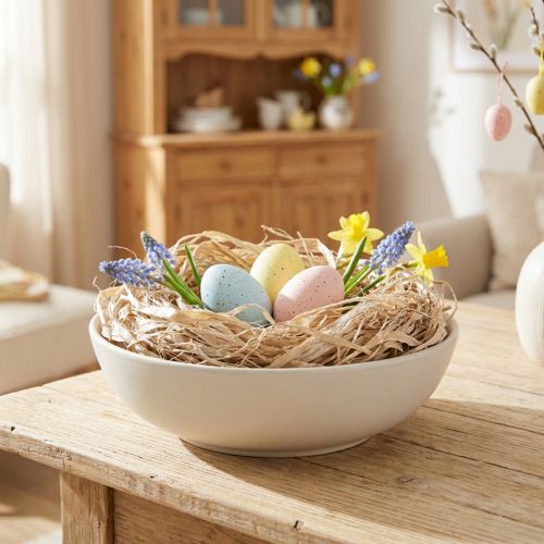 Artikel Pflanzliche Naturfasern Jutefaser Weiß gewaschen 300g DIY Deko Floristik